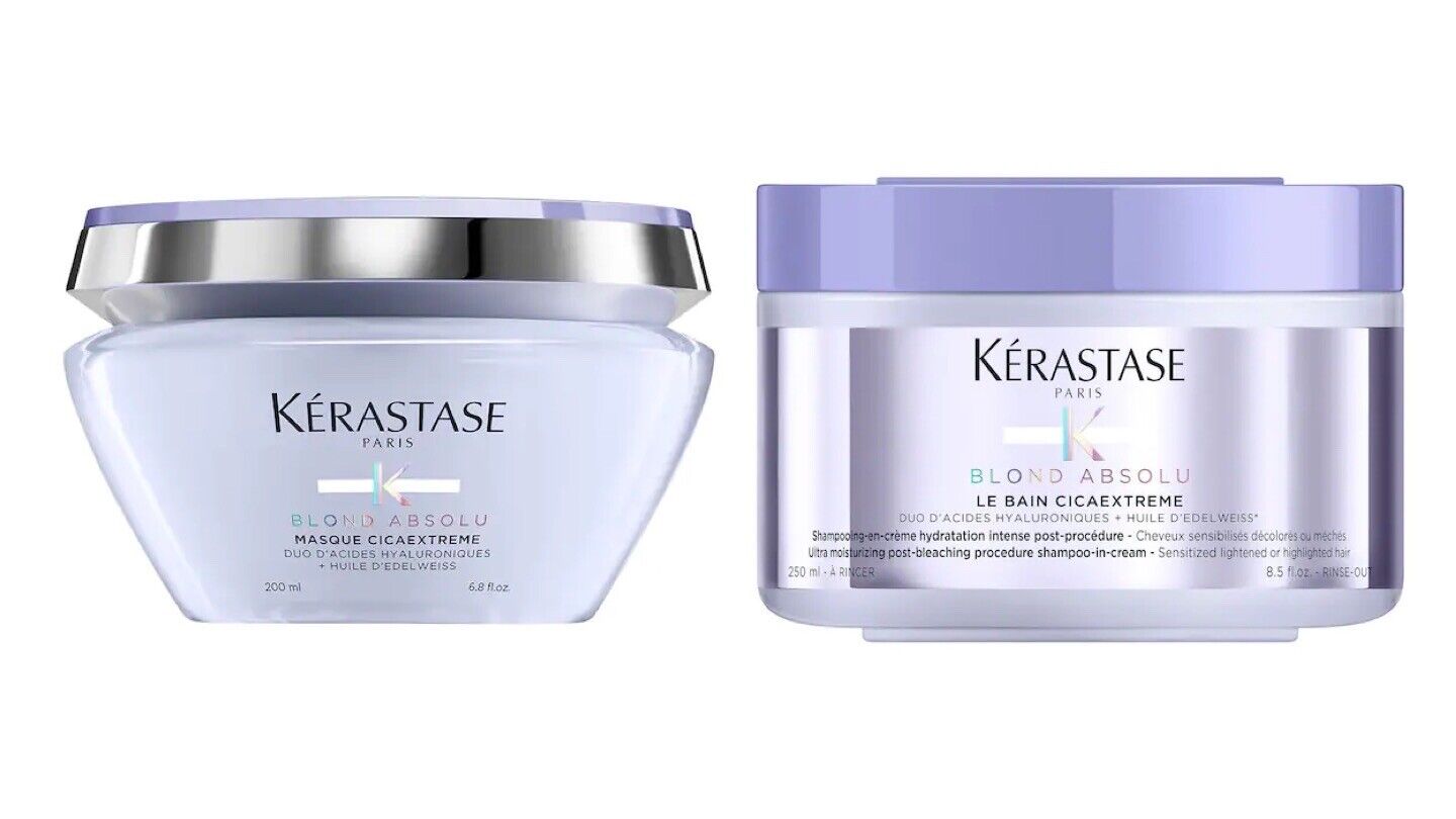 KERASTASE BLOND ABSOLU CICAEXTREME BAIN AND MASQUE 250ml8.5oz /200ml6.8oz Set