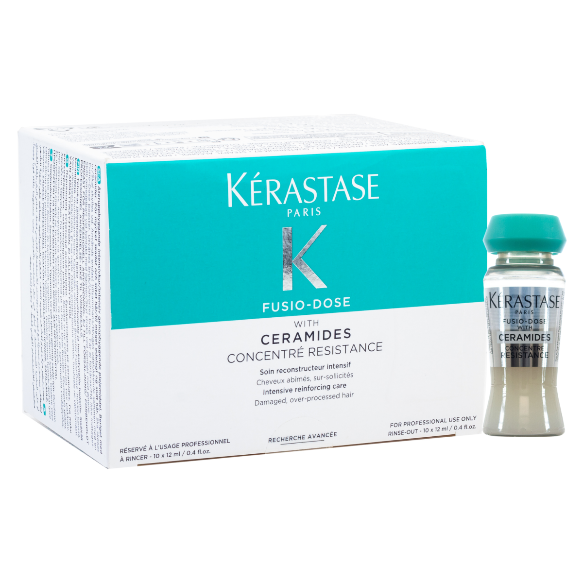 Kerastase Fusio Dose CONCENTRE RESISTANCE With Ceramides 10 vials 0.4oz/12ml