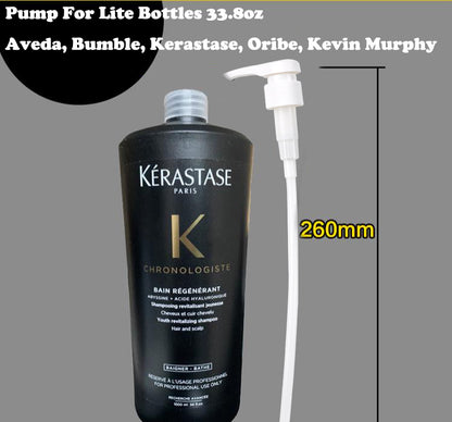 New Pump For Bottles 33.8oz Set Of 2 Aveda, Bumble, Kerastase, Oribe, Kevin Murphy