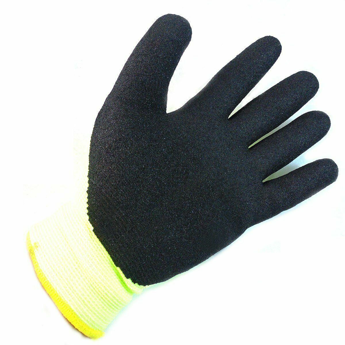 Better Grip Safety Winter Double Lining Knit Latex Dip Nylon Work Gloves 6Prs/PK