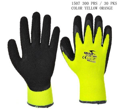 (Box Deal 300Pair ) Seamless Knit Nylon Nitrile Form Coated Work Gloves 1507