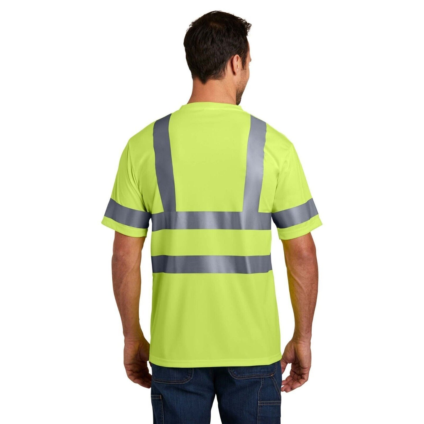 Hi-Vis Short Sleeved T-Shirt Viz Visibility Reflective Safety Work 1 Pack L33