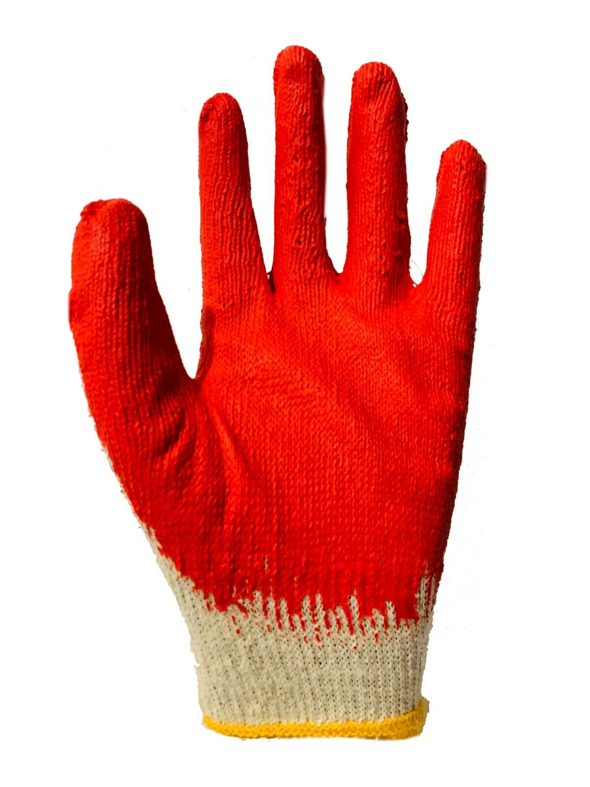 WHOLESALE Red Latex Rubber Palm Coated Work Safety Gloves 10 pairs