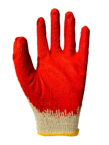 WHOLESALE Red Latex Rubber Palm Coated Work Safety Gloves 10 pairs