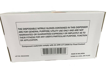 Box of 100 Nitrile Exam Gloves Large Powder Free Emerald Rubber Non-Latex6651/52