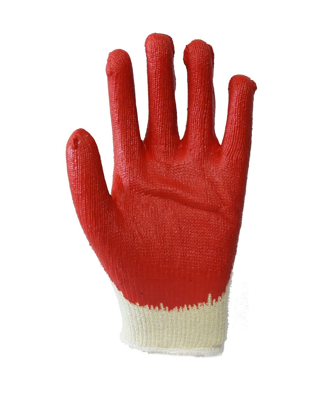 240 Pairs Red Latex Rubber Palm Coated Work Safety Gloves One Size Fits Most