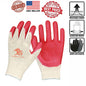 240 Pairs Red Latex Rubber Palm Coated Work Safety Gloves One Size Fits Most