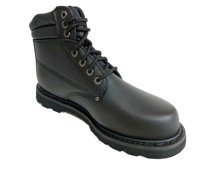 Ground607 Men All Season Work Boots Casual Shoes Water Resistant Genuine Leather