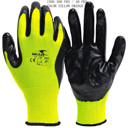 Safety Work Gloves Latex Coated for Men&Women 300Pair/Box Knit Firm Grip 1506