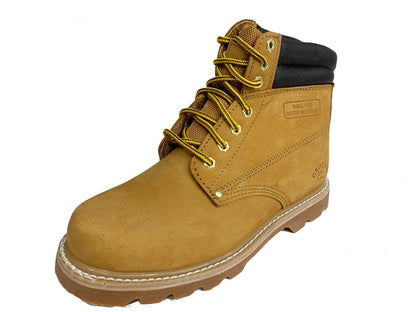 Ground607 Men All Season Work Boots Casual Shoes Water Resistant Genuine Leather