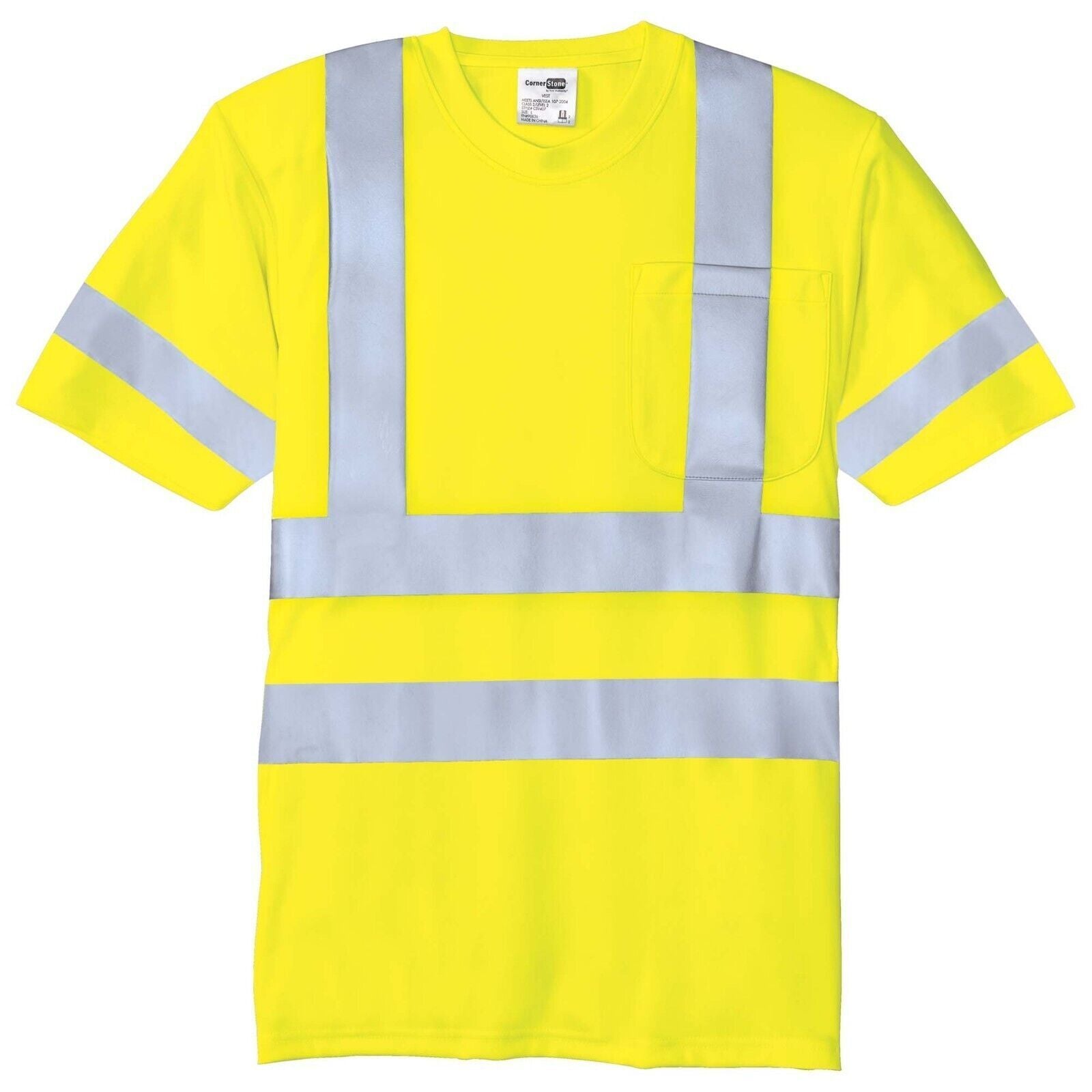 Hi-Vis Short Sleeved T-Shirt Viz Visibility Reflective Safety Work 1 Pack L33