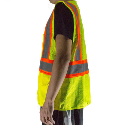 Reflective Safety Work Vest High Visibility Pockets Construction Traffic 1 PACK