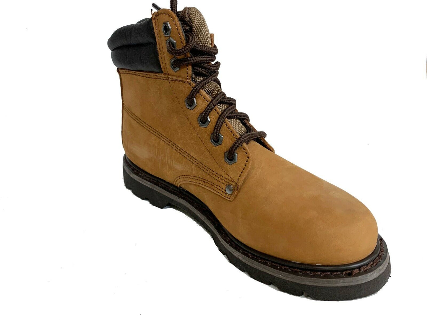 Ground607 Men All Season Work Boots Casual Shoes Water Resistant Genuine Leather