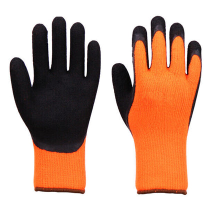 Better Grip Safety Winter Double Lining Knit Latex Dip Nylon Work Gloves 6Prs/PK