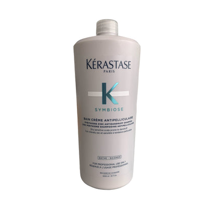 Kerastase Symbiose Bain Creme Anti-Pelliculaire Moisturizing Anti-Dandruff Shampoo for Dry Sensitive Scalp, 1000ml