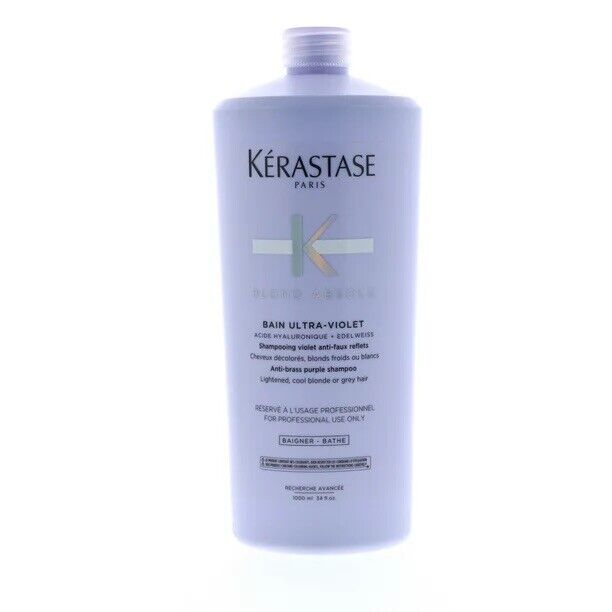 Kerastase Blond Absolu Bain Ultra-violet Shampoo 34oz/1000ml New