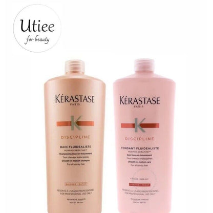 Kerastase Discipline Bain Fluidealiste Shampoo & Fondant Conditioner 34 Oz