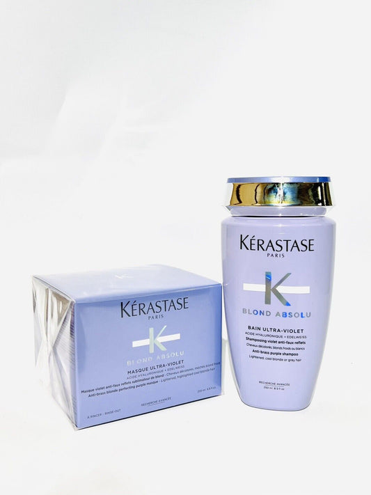 KERASTASE BLOND ABSOLU BAIN AND MASK ULTRA VIOLET 250ml/200ml-8.5oz6.8oz