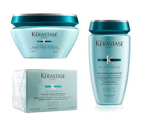 KERASTASE Resistance Masque Bain Force Architecte Shampoo8.5ozMask6.8oz