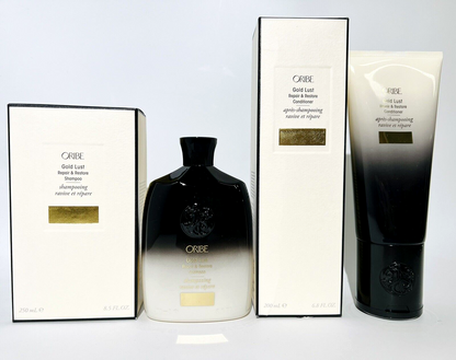 Oribe Gold Lust Repair and Restore Shampoo 8.5 oz. and Conditioner 6.8 oz. Set