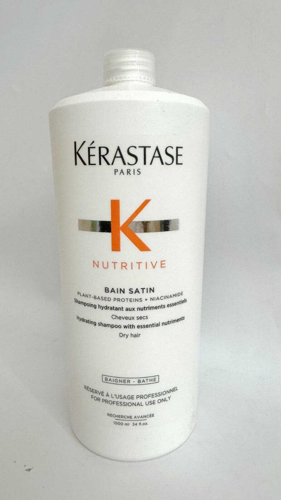 Kerastase Nutritive Bain Satin  34 oz/1000ml Brand New Fresh