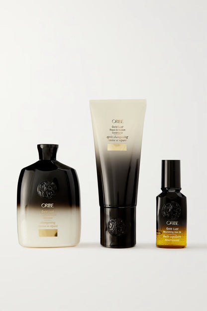 Oribe Gold Lust Shampoo 8.5oz/250ml &Conditioner 6.8oz/200ml & oil 1.7oz Set New