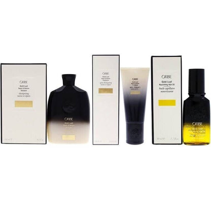 Oribe Gold Lust Shampoo 8.5oz/250ml &Conditioner 6.8oz/200ml & oil 1.7oz Set New