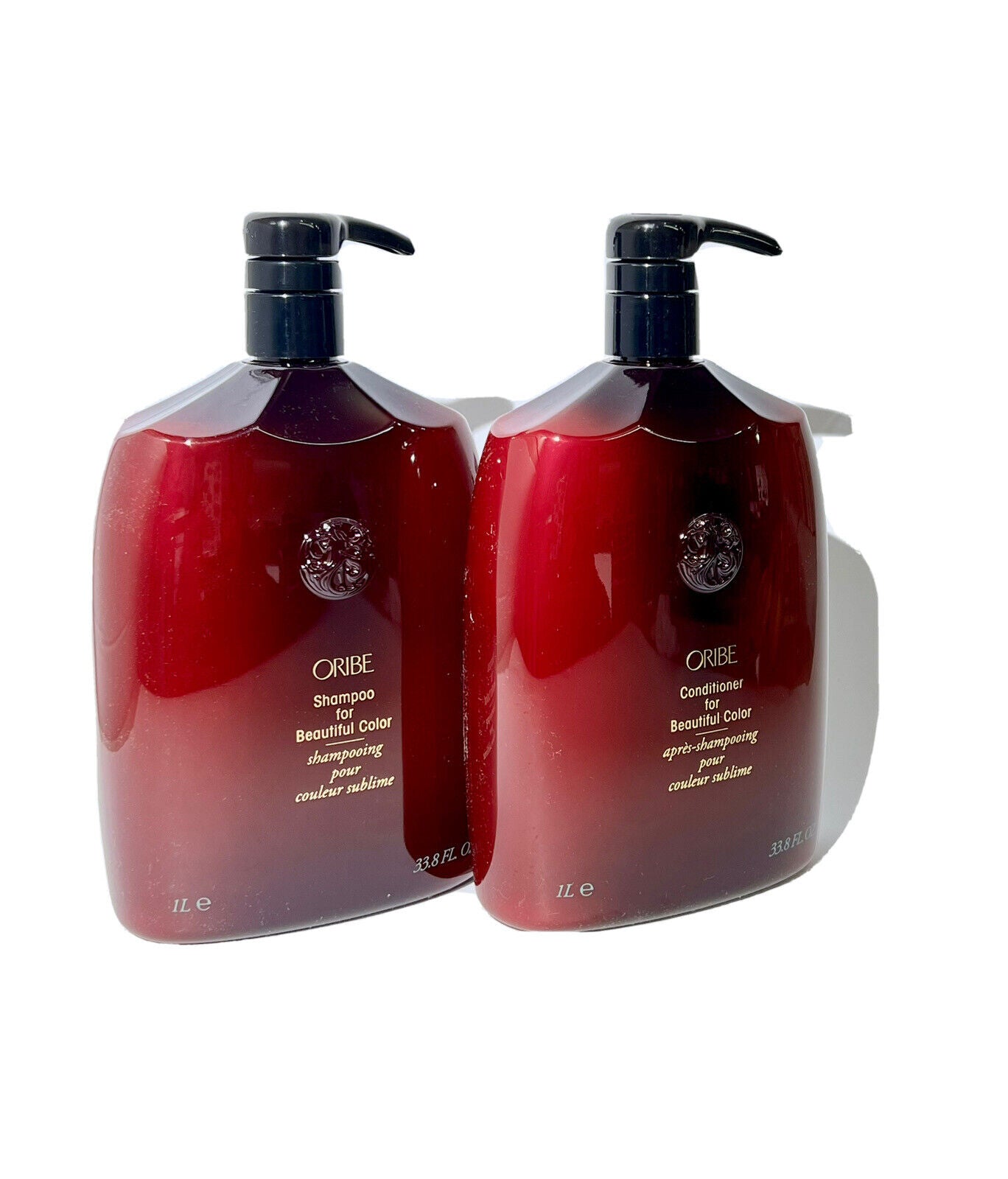 Oribe Shampoo&Conditioner For Beautiful Color 33.8Oz/1000mlLiter Set New with RTL Pump