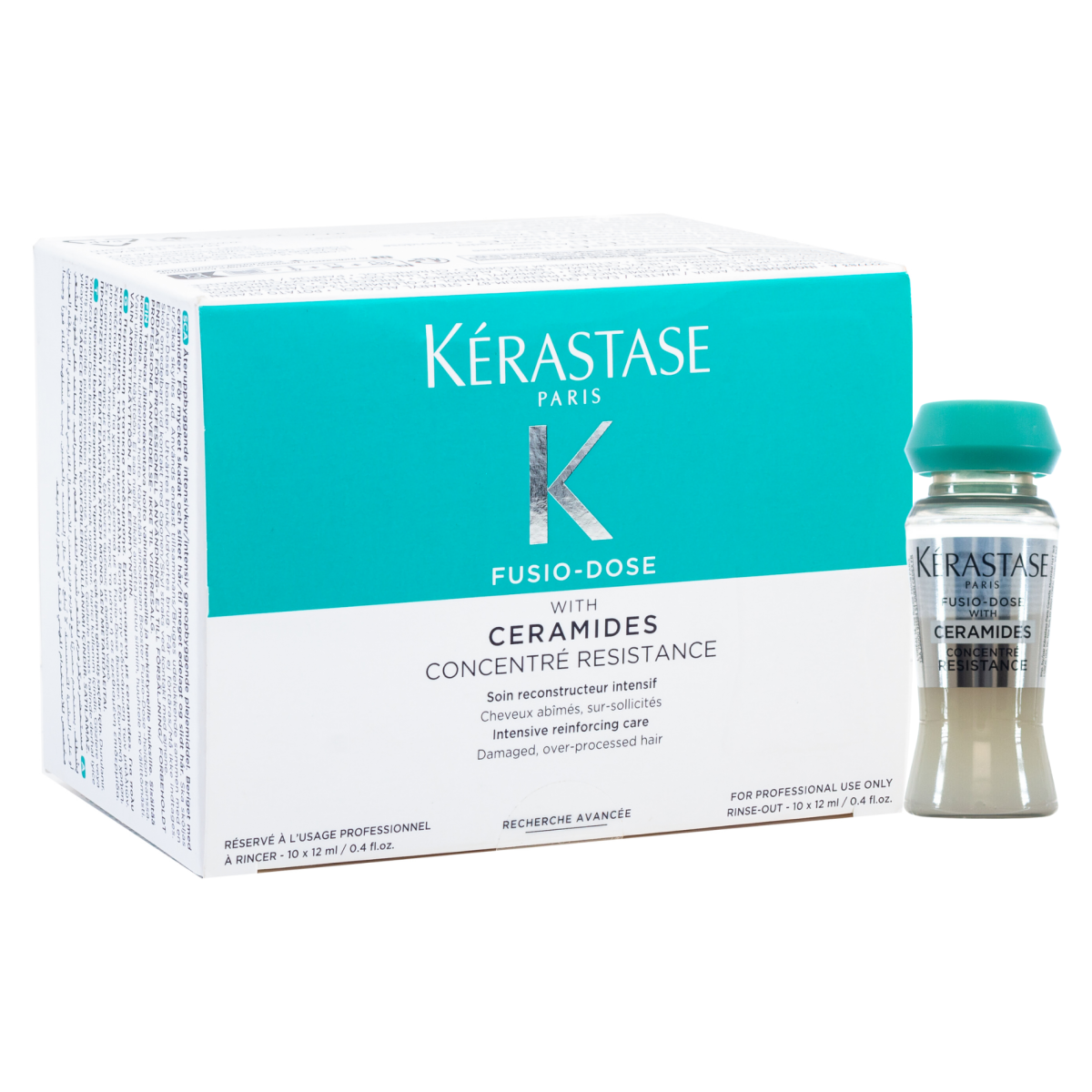 Kerastase Fusio Dose CONCENTRE RESISTANCE With Ceramides  10 vials 0.4oz/12ml