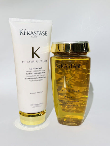 KERASTASE ELIXIR ULTIME LE BAIN AND LE FONDANT 250ml / 200ml - 8.5oz / 6.5oz