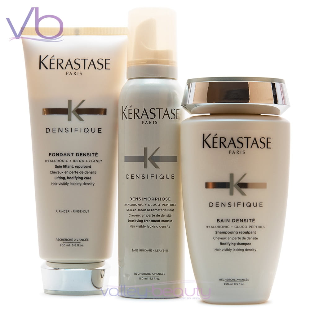 Kerastase Densifique Bain (250ml) + Fondant (200ml) + Mousse (150ml) Densite Bundle